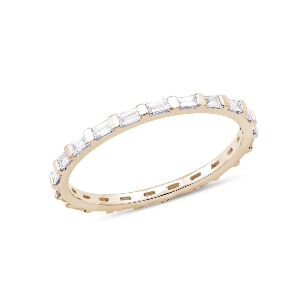 Dana Rebecca Designs Sadie Pearl Baguette Eternity Band
